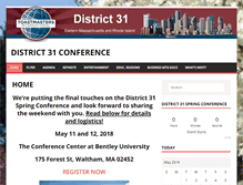 Tablet Screenshot of conference.district31.org